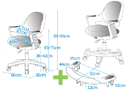 Подростковое эргономичное кресло серия Synif мод. ROBO (SY-1101-OR) - 2