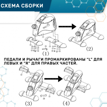 Мини велотренажер Belberg BE-01 - 5