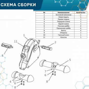 Мини велотренажер Belberg BE-01 - 7