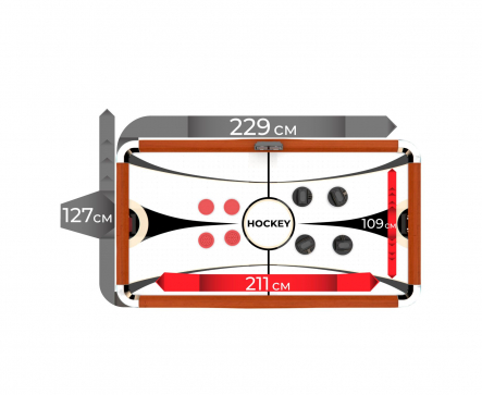 Игровой стол - аэрохоккей DFC BENEDOR - 4